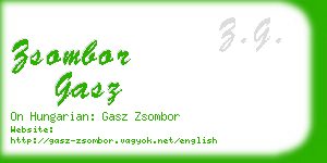 zsombor gasz business card